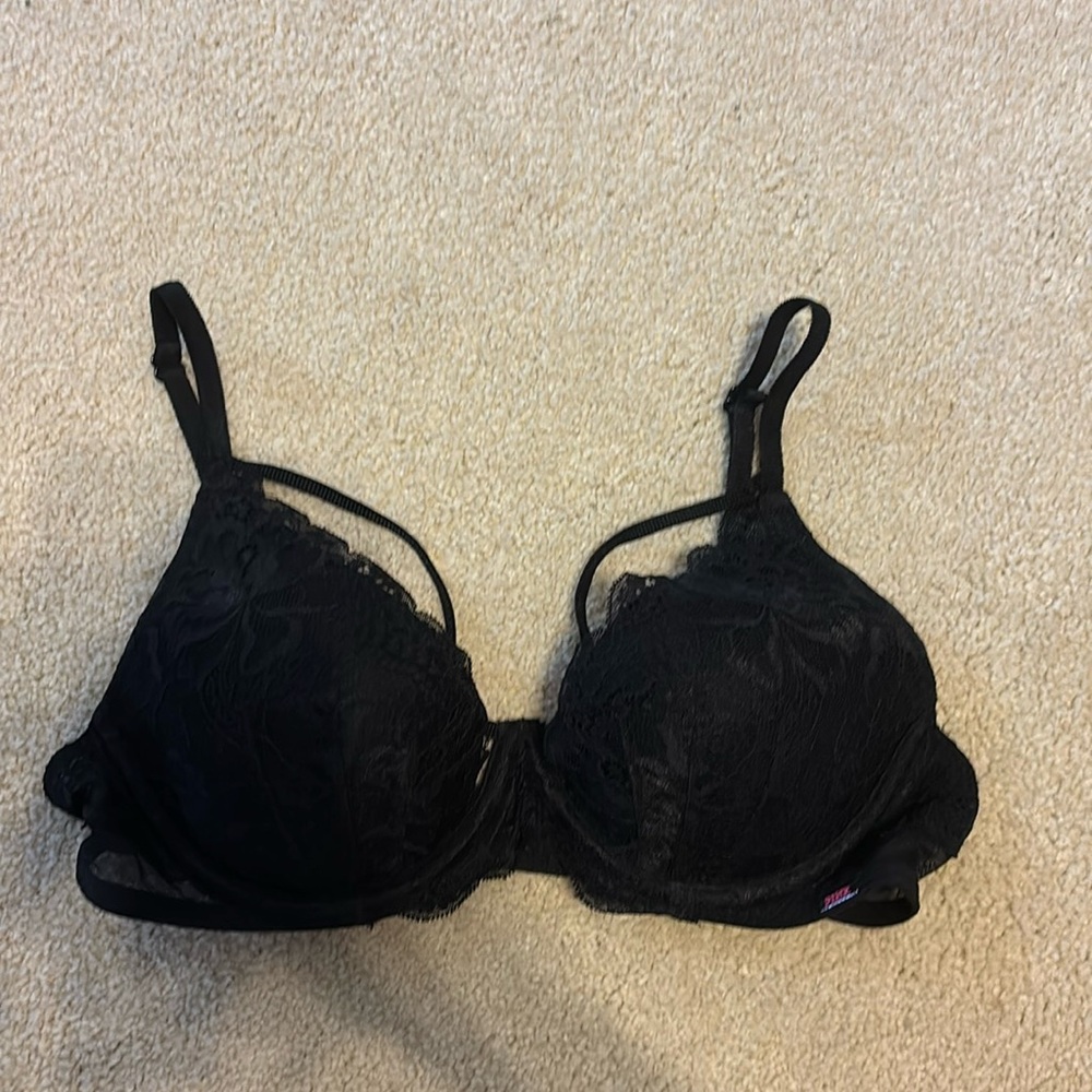 PINK Victoria Secret Black Lace Bra